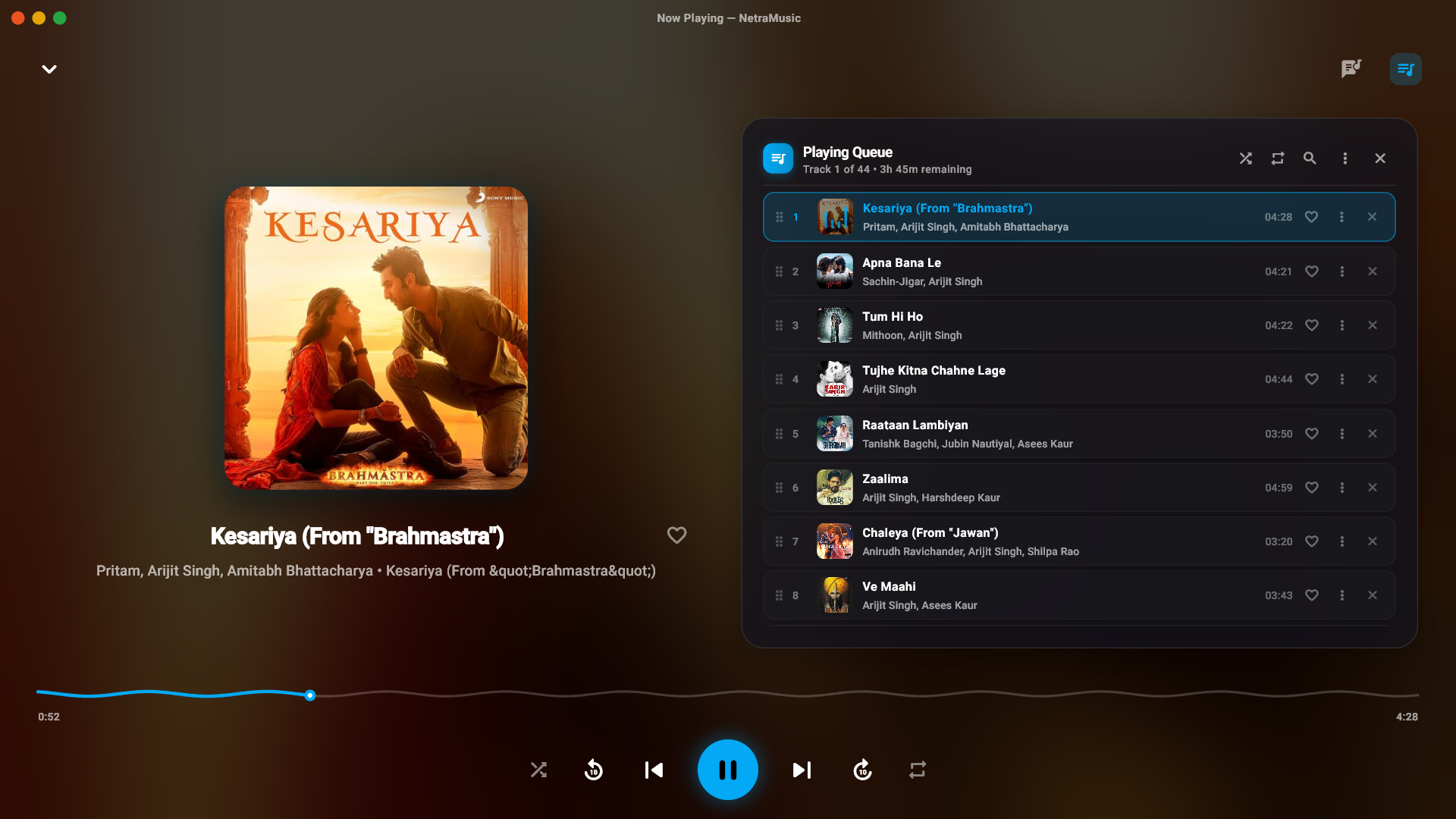 Player Ui with Queue