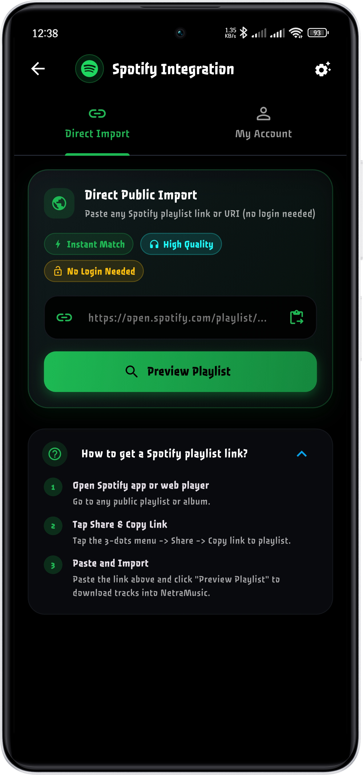 Spotify Account Sync