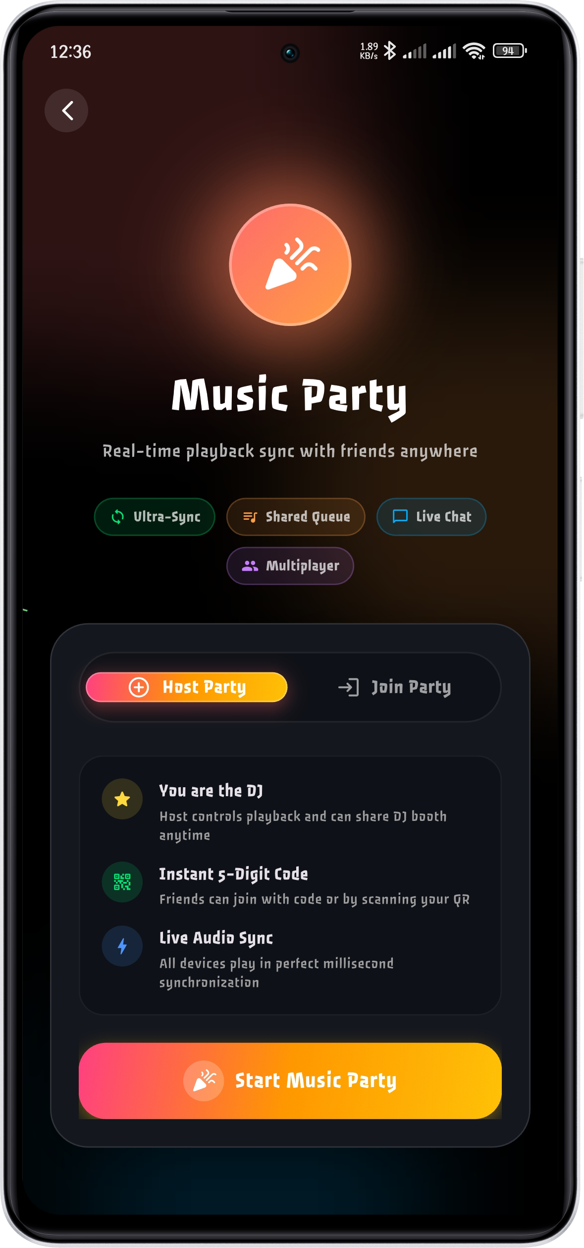 Watch Party & Live Chat